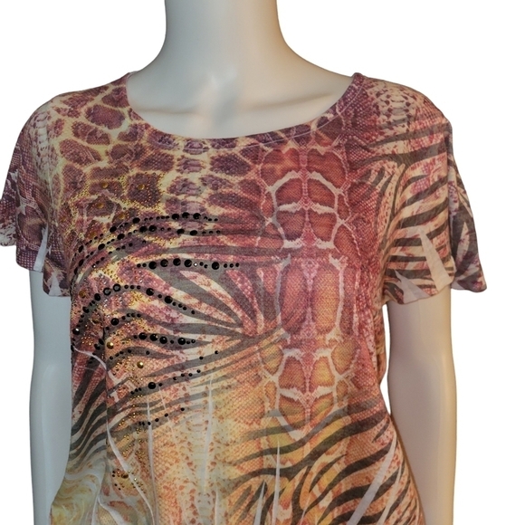 Kiara Top M Metallic Snake print - Picture 4 of 4